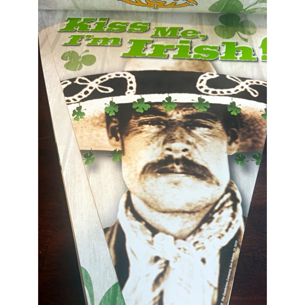 Vintage 2002 Corona Extra St Patrick's Day Vinyl Pennant String Banner 22 ft